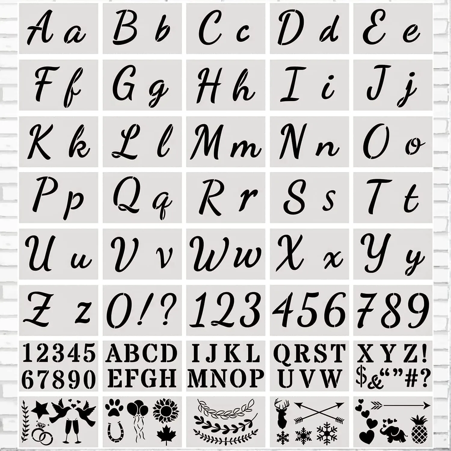 Pochoir Lettre Alphabet