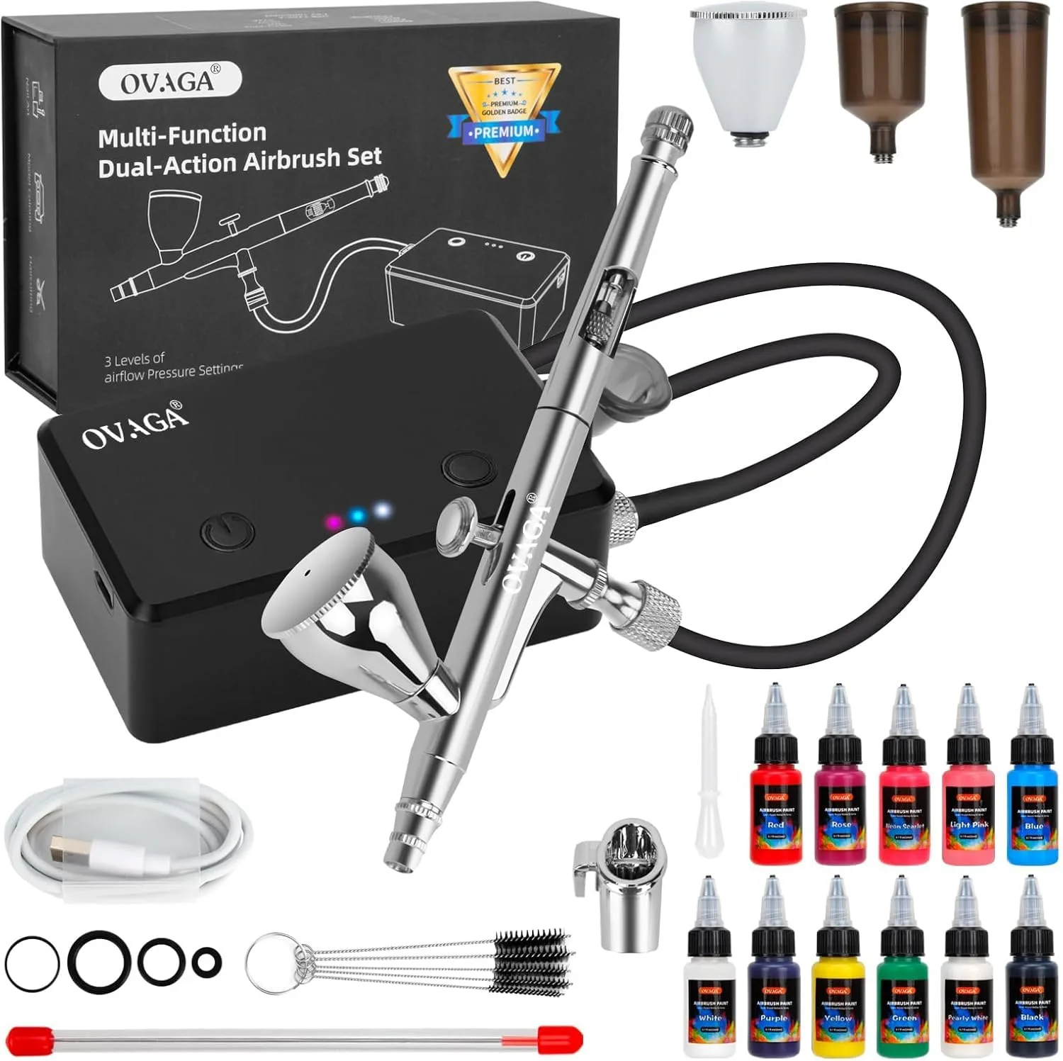 Kit d'Aérographe avec Compresseur